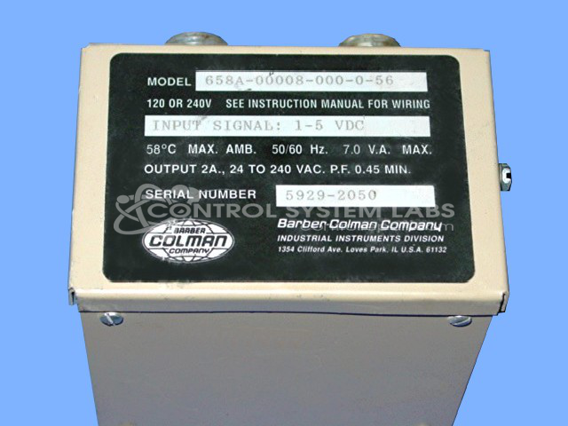 658A Actuator Control Input 12- 20MA